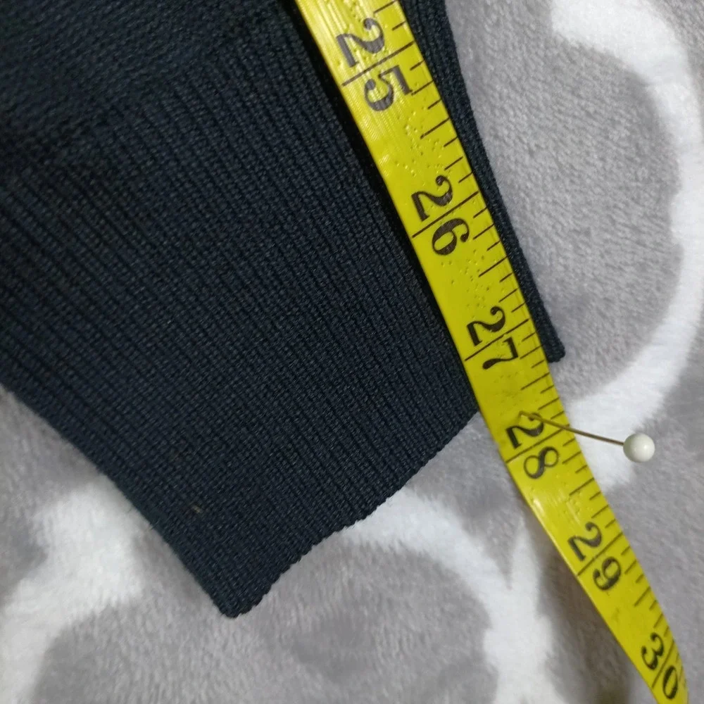 Peter Millar Sweater Men Medium Black V Neck Silk Cashmere Cotton Pullover